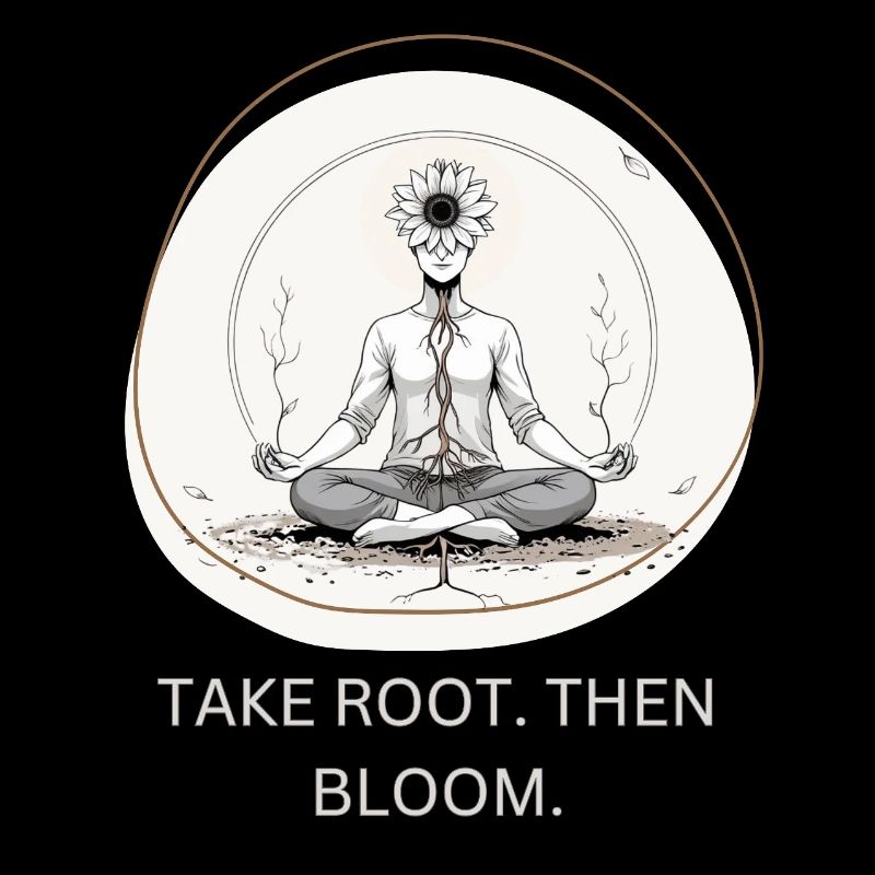 Flower meditation with root connection