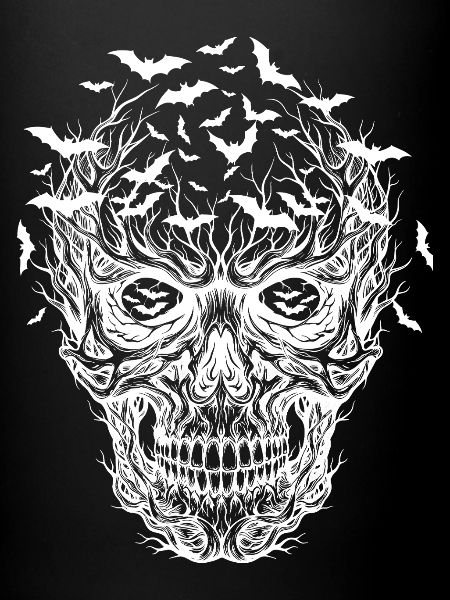 Bat Skull Graphic Halloween