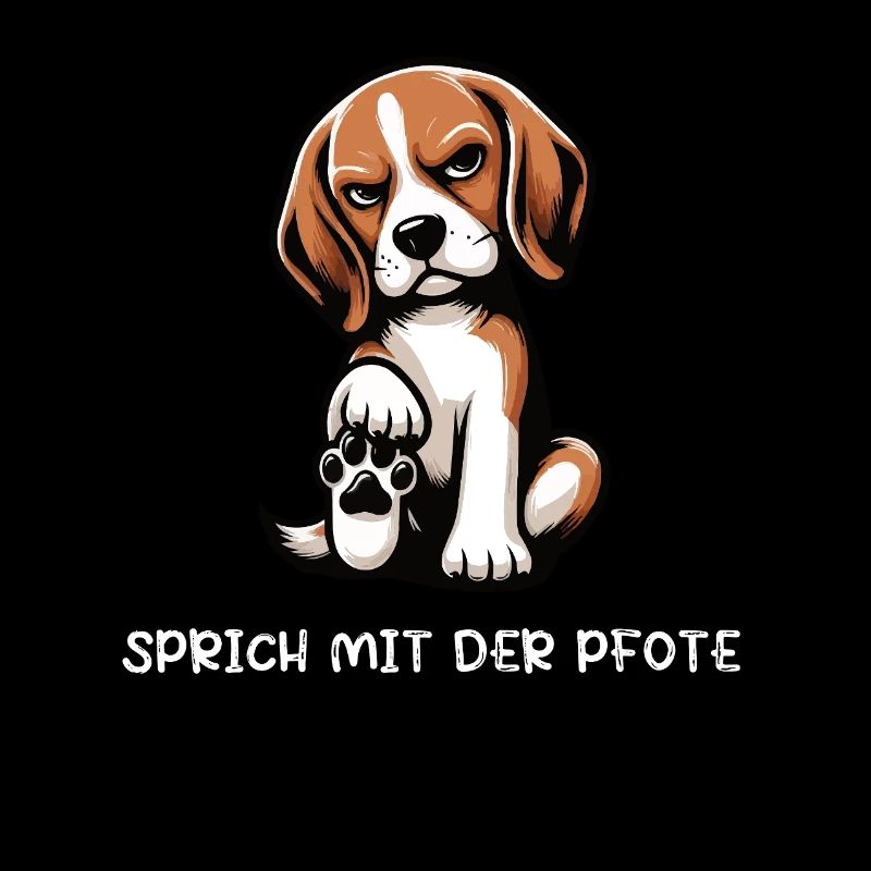 Sprich mit der Pfote Beagle Beaglebesitzer 