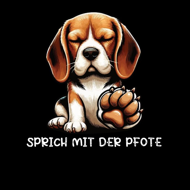 Sprich mit der Pfote Beagle Beaglebesitzer 