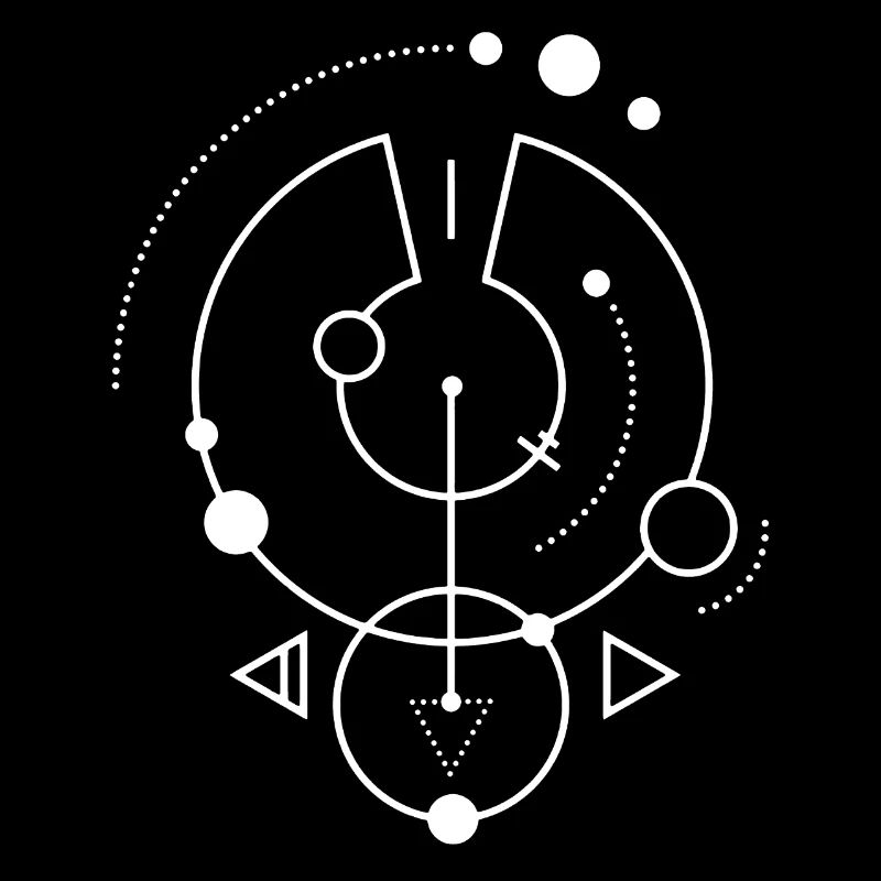 Symbole géométrique blanc