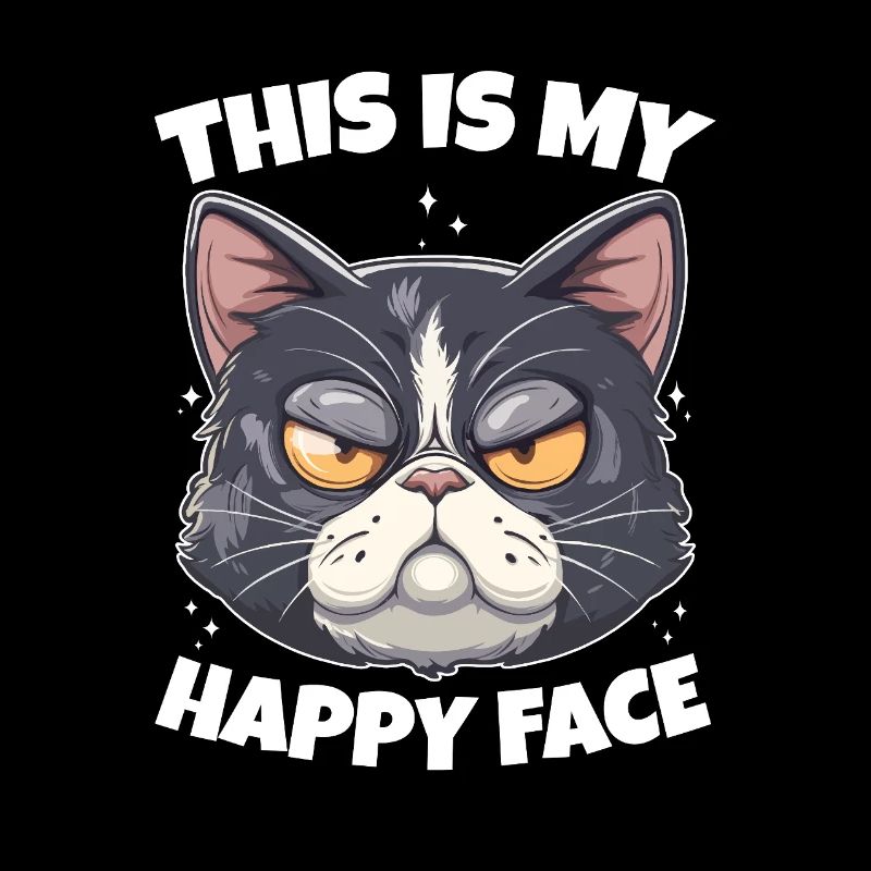 This is my happy face cat