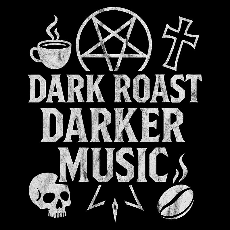 Dark Roast Kaffee Musik dunkel schwarz