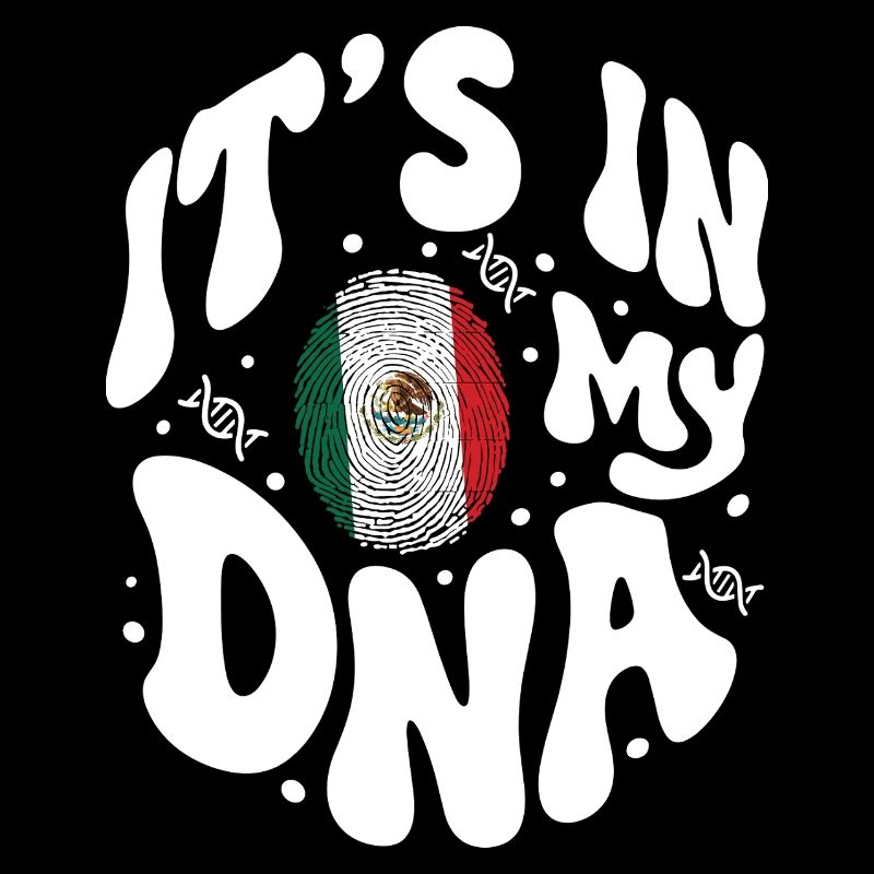 ADN mexicain Mexique drapeau hispanique