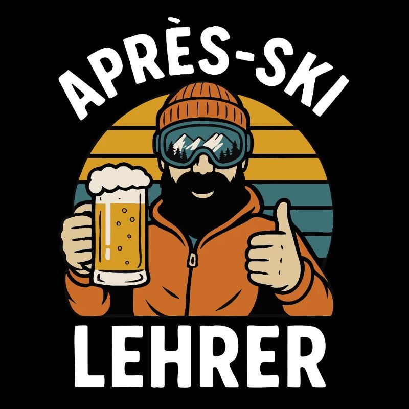 Moniteur d’après-ski – Drôle de dicton de moniteur de ski