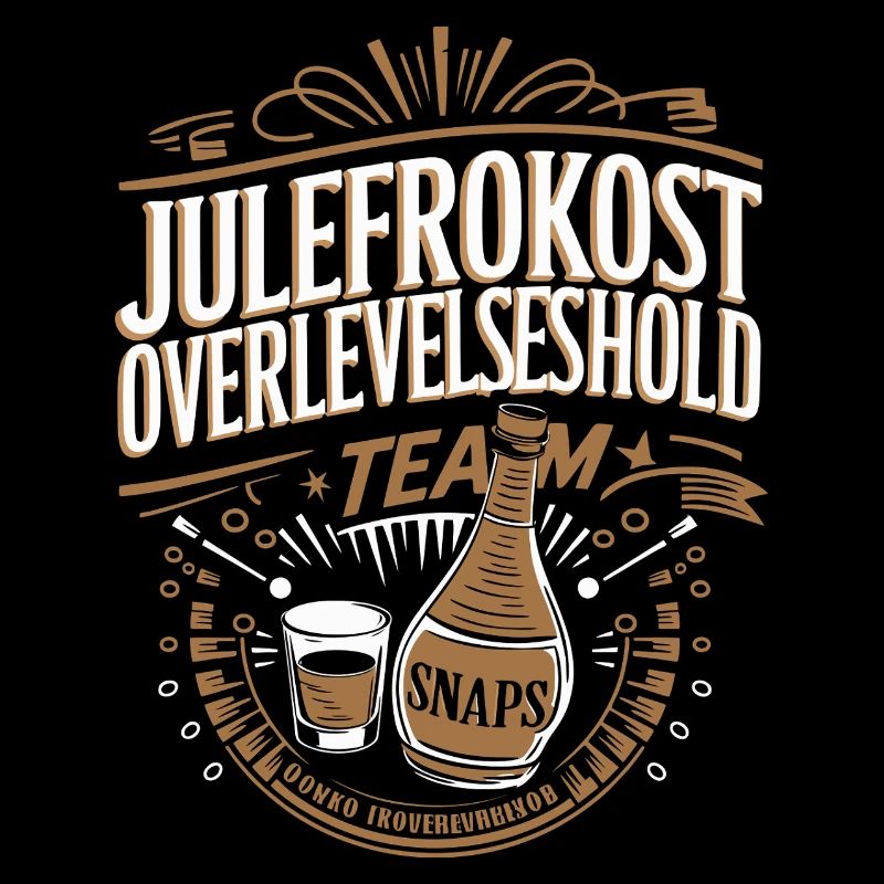Julefrokost Snaps Team Holiday Celebration Design