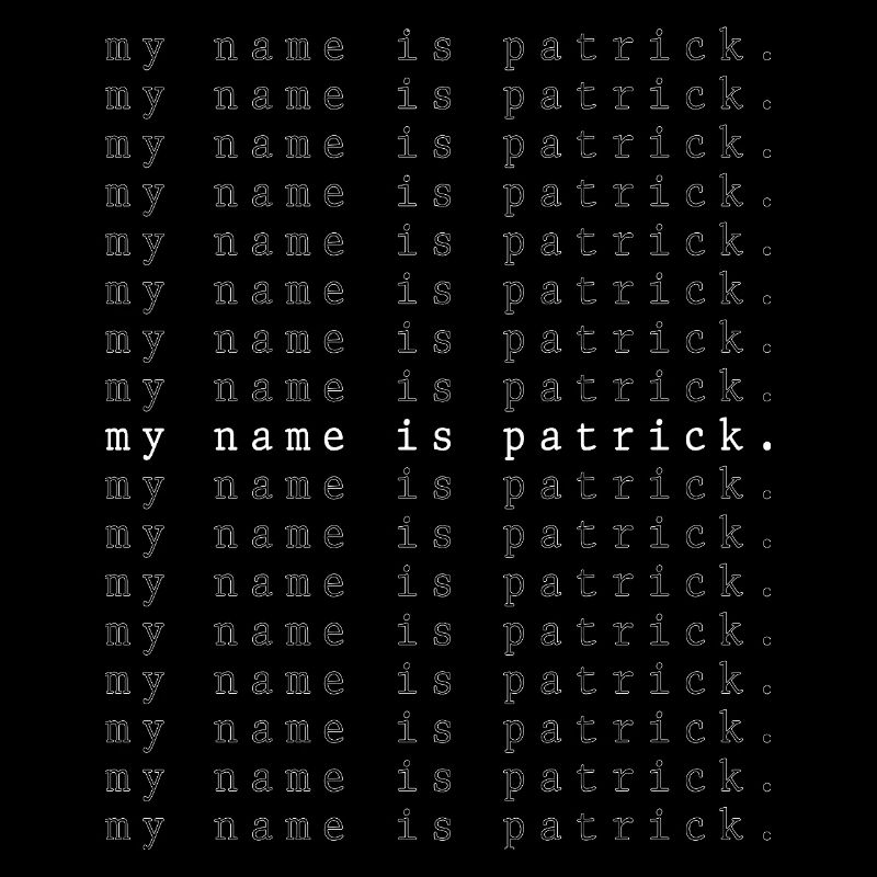 Je m’appelle Patrick