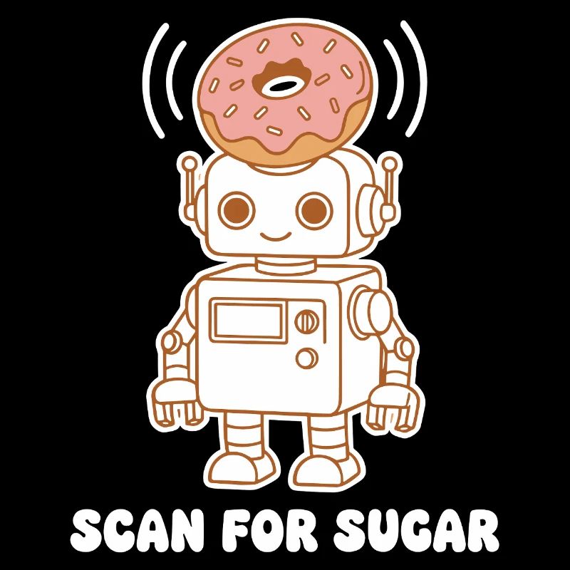 Donut-Roboter: Scan for Sugar