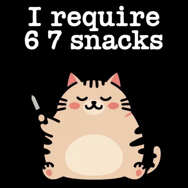6-7 Mème Internet 6 7 Snack Cat