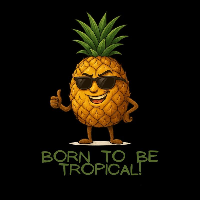 Ananas tropical avec style