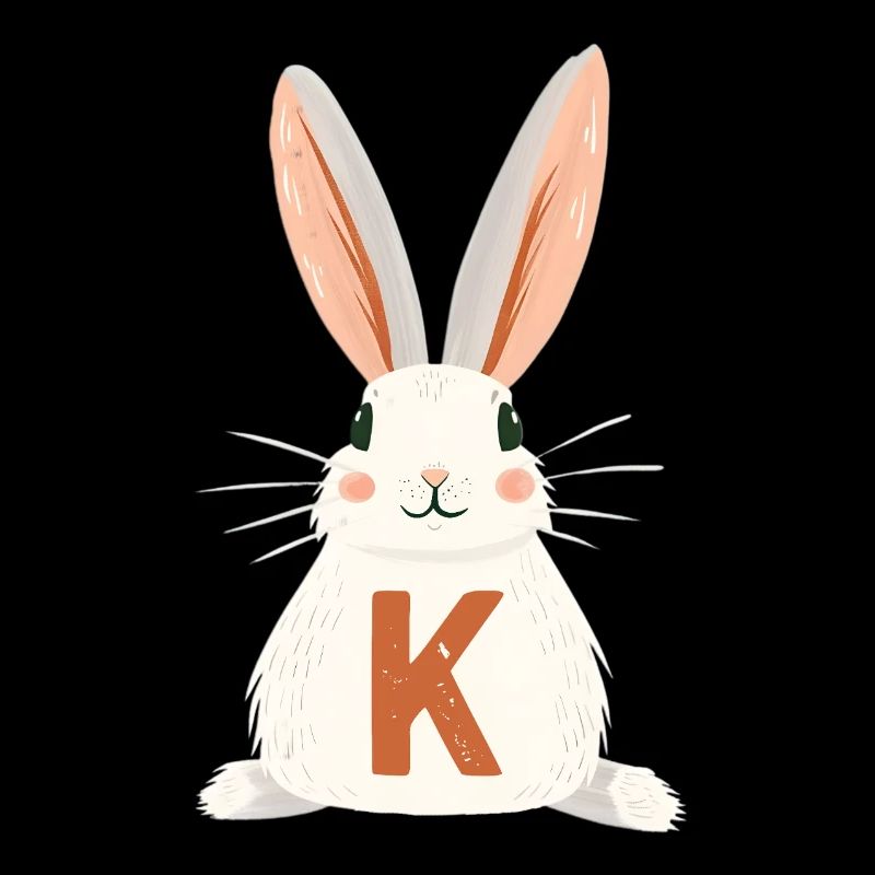 K -Buchstabe - Hase - Personalisierbar