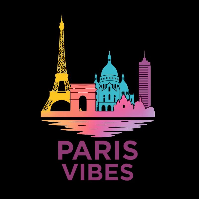Silhouette de gradient de Paris Vibes