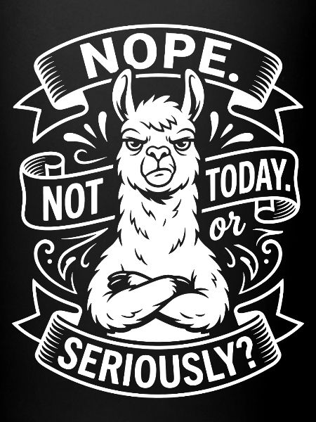 Militant llama saying