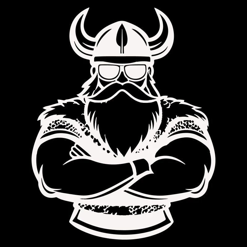 Kraft viking à bras croisés