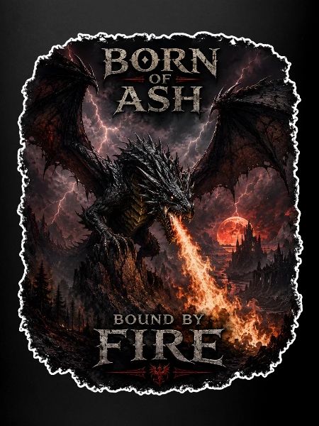 Dragon fire from ashes