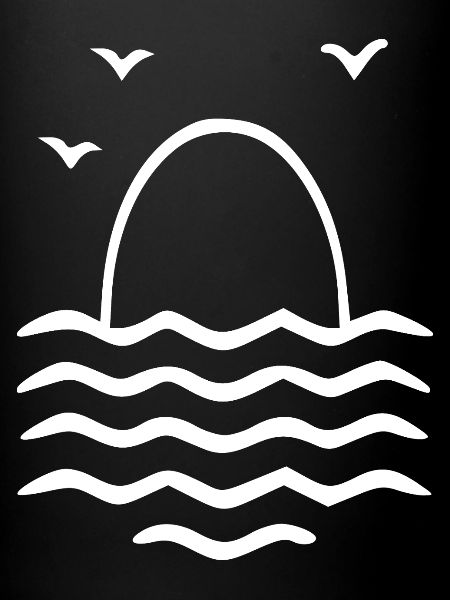 Sunset Over Waves - Minimal