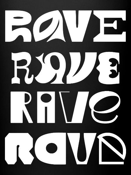 Typographie Rave