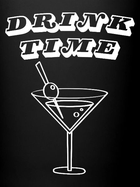 Trinkzeit – Retro-Cocktail-Martini-Glas