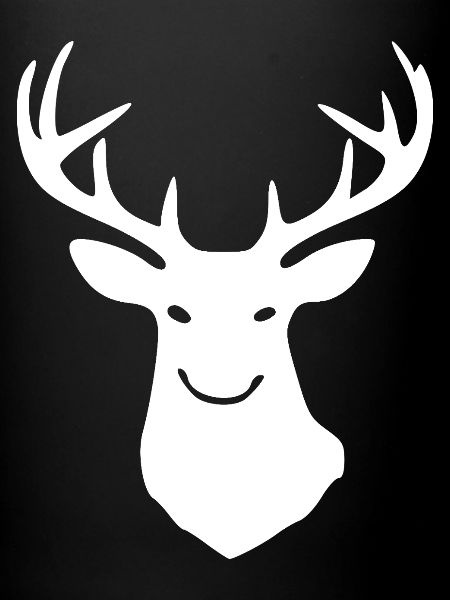 Hirschsilhouette Geweih Logo