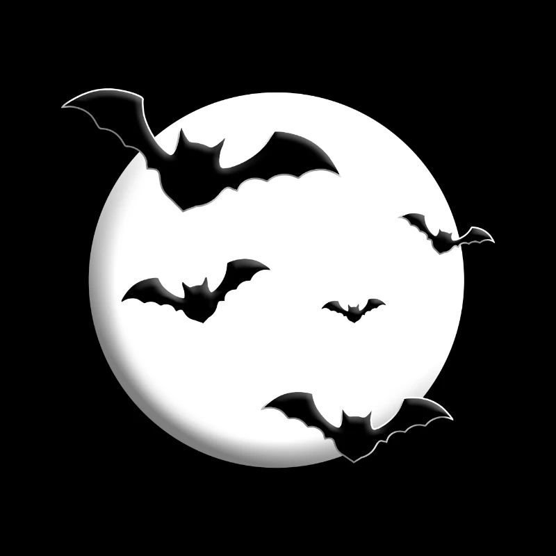 FLEDERMÄUSE - MOND - HALLOWEEN - FLEDERMAUS