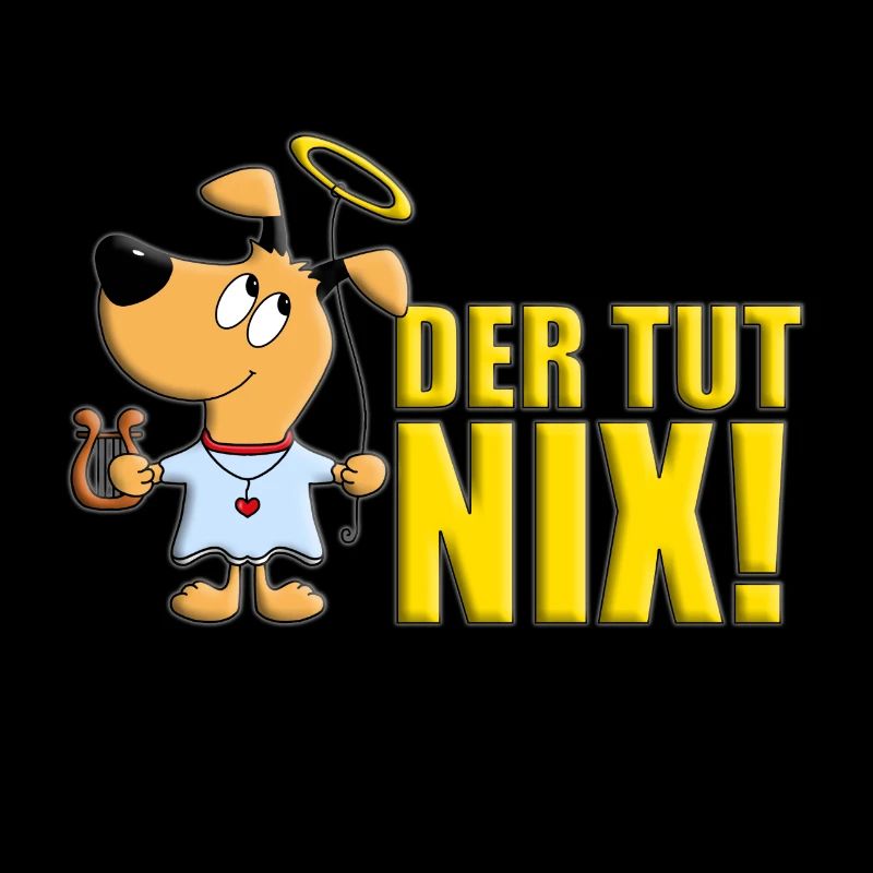 DER TUT NIX! - HUND - ENGEL - HUNDE - TIER - TIERE
