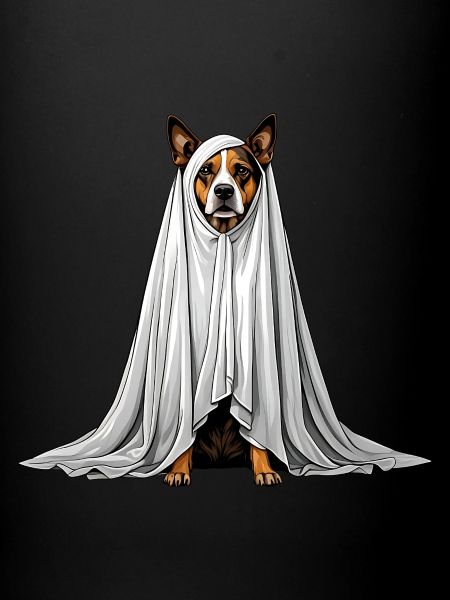 fantôme de chien effrayant