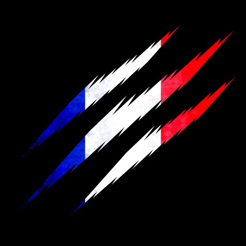 France Flag Tricolor Paris Nice Lyon EU