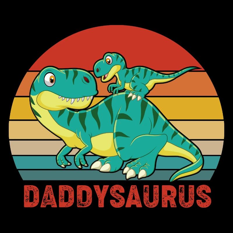 Dinosaurier Daddysaurus Papasaurus Geschenk