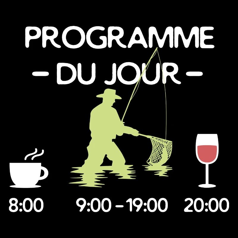 Programme du jour: café, pêche et apéro
