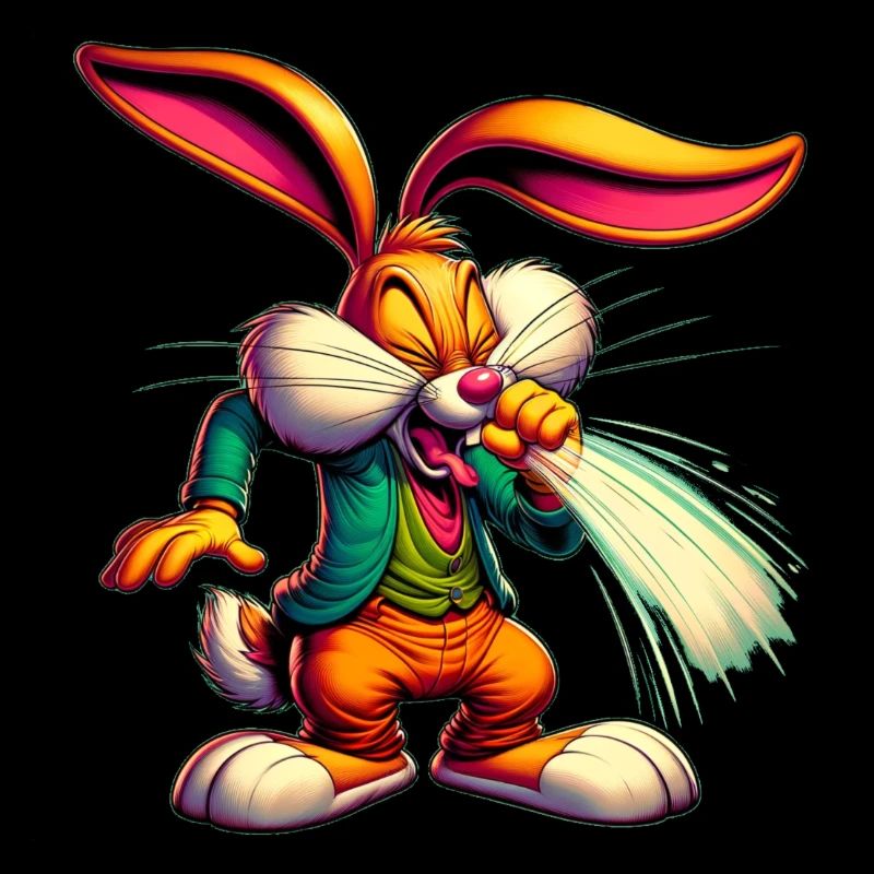 lapin éternue