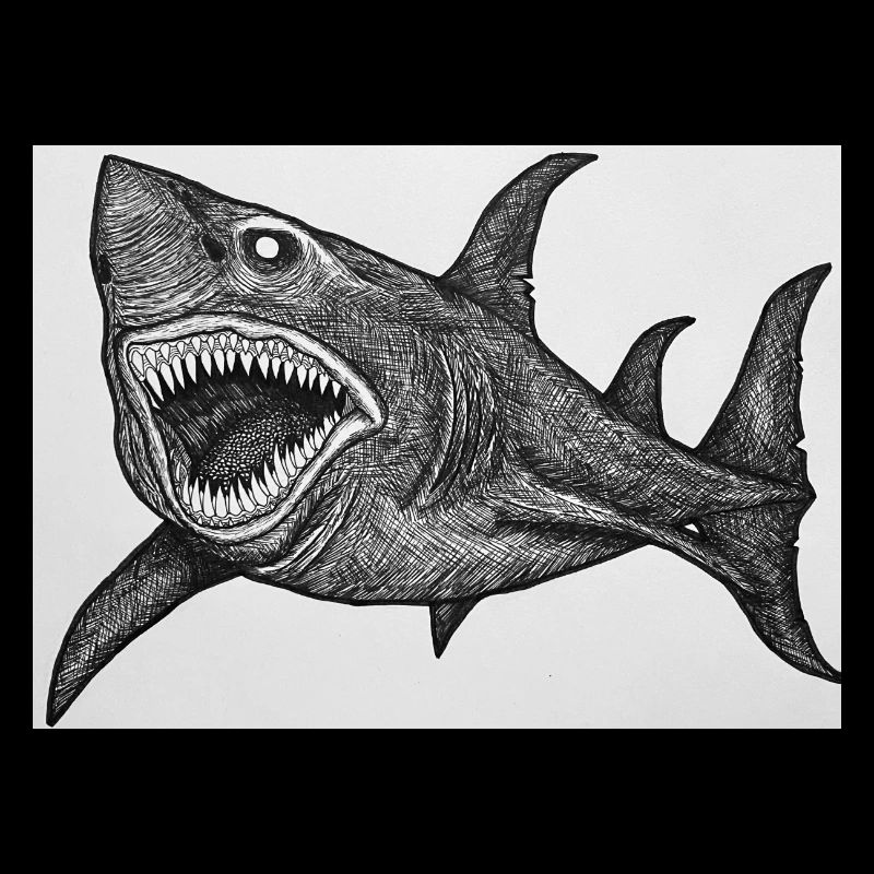 Dessin animé requin
