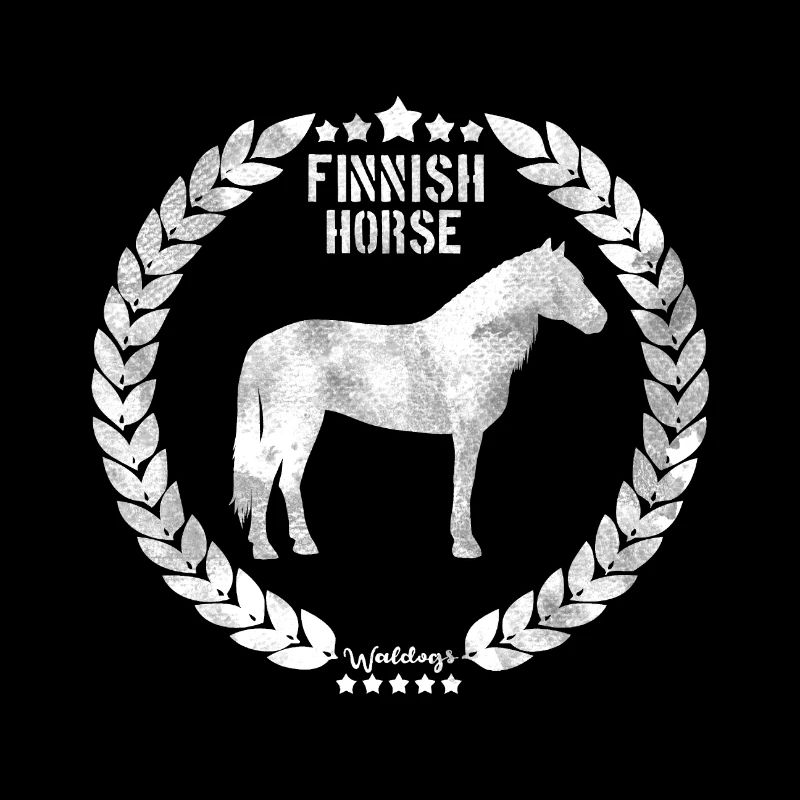 Cheval finlandais gris