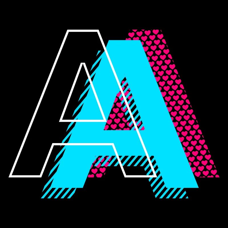 Pop Art Buchstabe A Geschenk