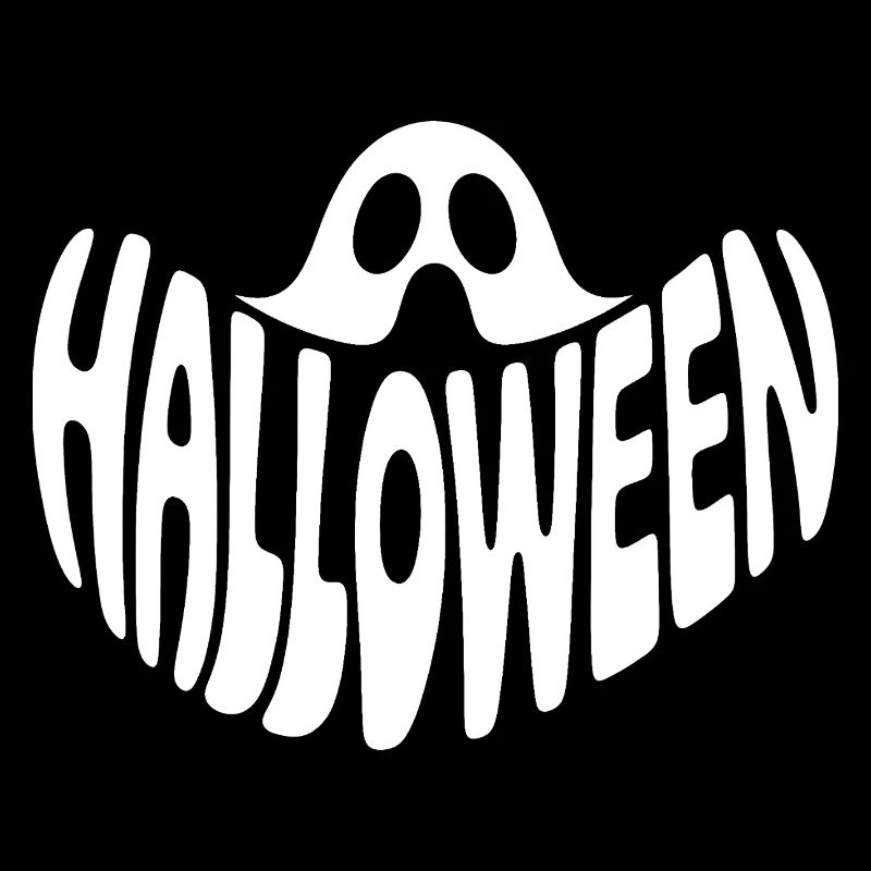 Ghost - Cool Halloween Logo