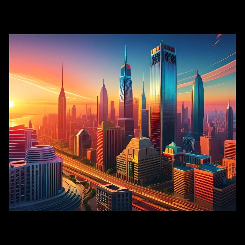 Future- Fantasy- Sunset