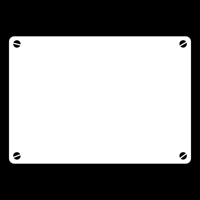 Plaque bouclier blanc