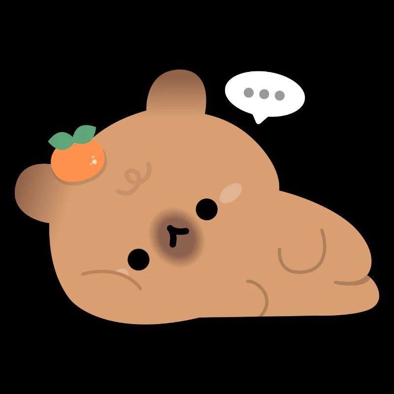 Capybara fatigué