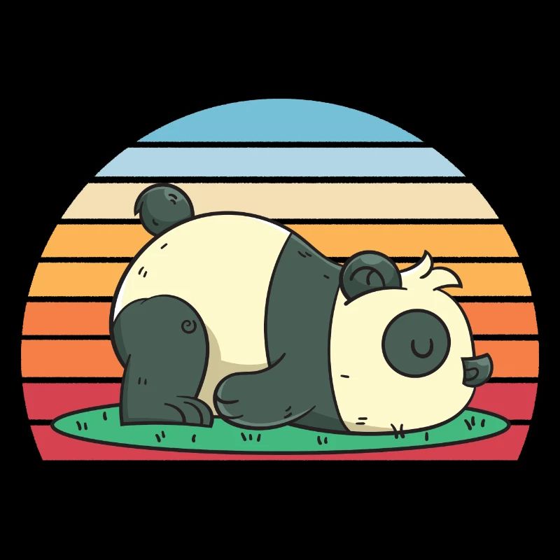 Schlafender Pandabär Geschenk Panda