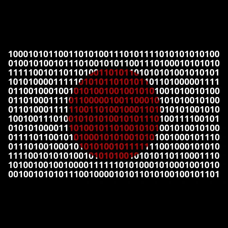 Japan flag numbers binary code byte bit code