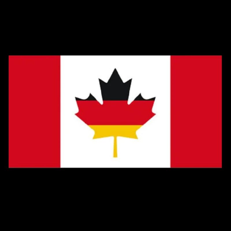 Drapeau germano-canadien de la feuille d’érable