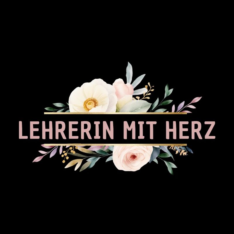 Lehrerin mit Herz - personalisierbar