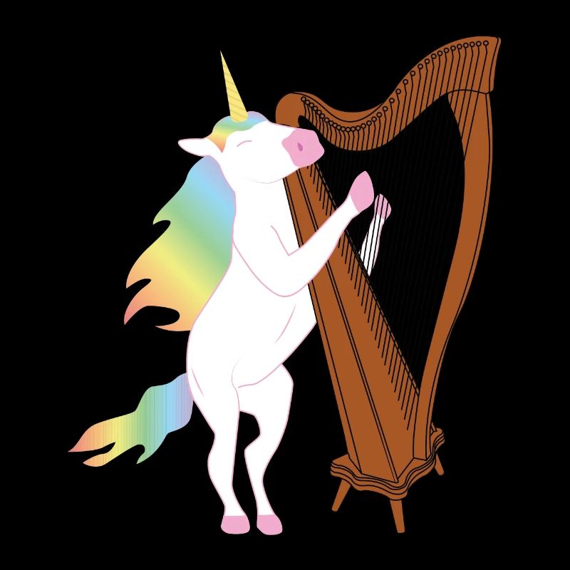 Einhorn plays with harp! Music Orchestra Choir