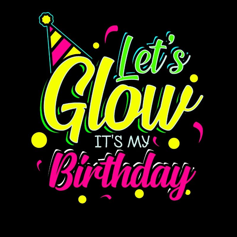 Geburtstag Bunt Strahlen Glow Farben Feiern
