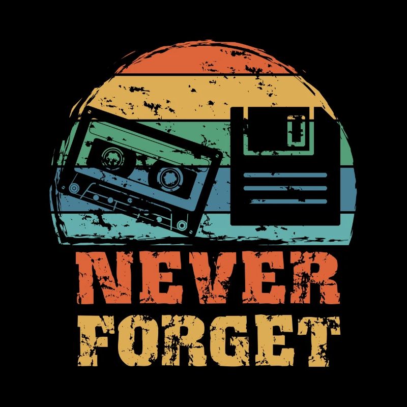 Retro vintage cassette floppy disk