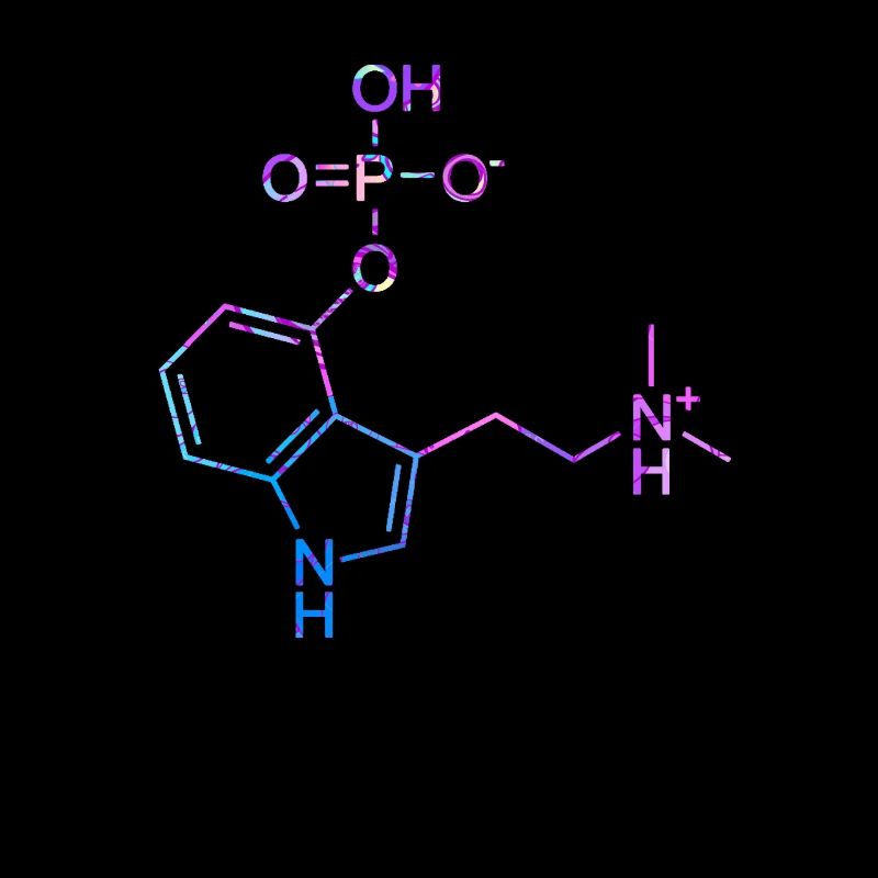 Molécule de chimie de Shrooms magiques de psilocybine
