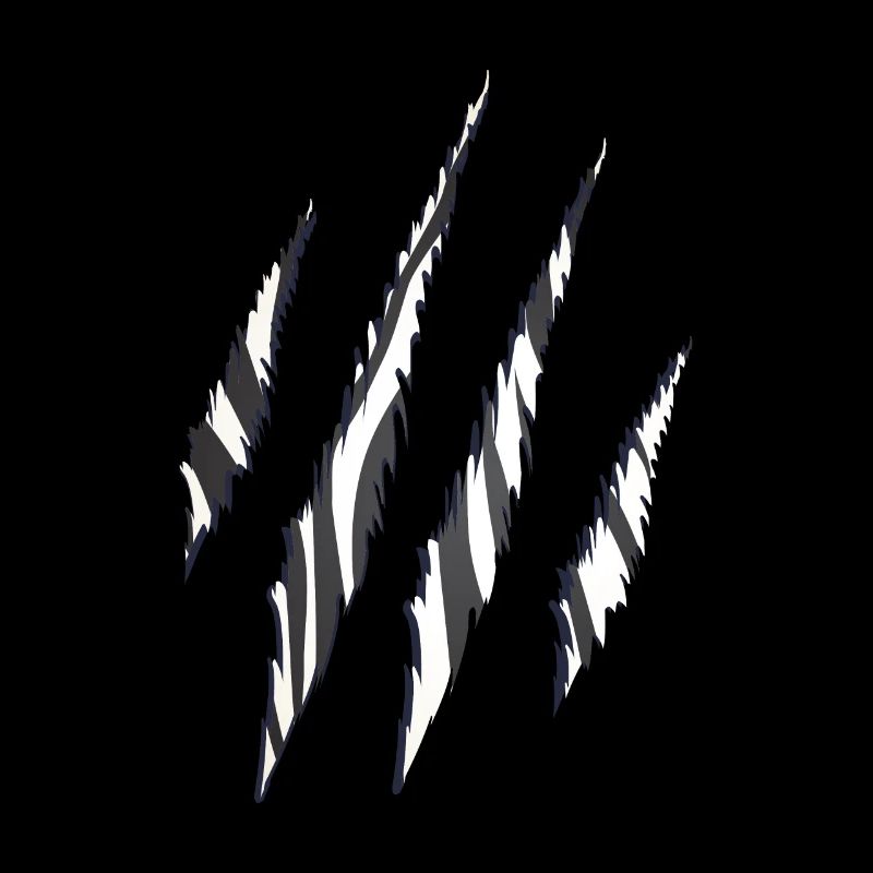 Zebra Zebramuster Krallen Muster