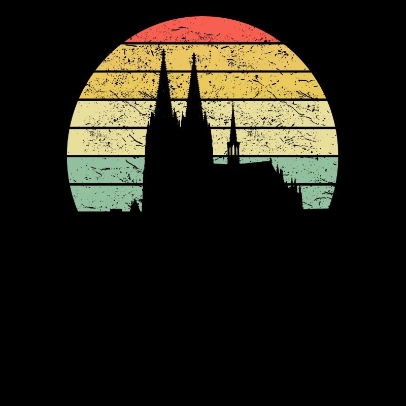 Cologne Cathedral Skyline Cologne Retro Vintage Gift Idea