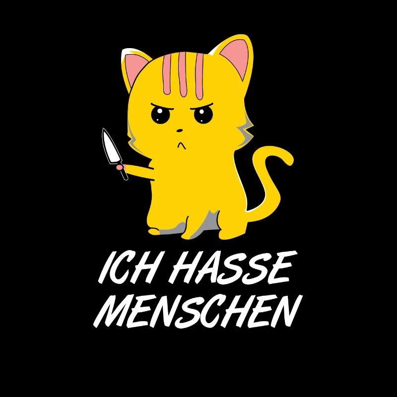 Süße Katze - Ich hasse Menschen
