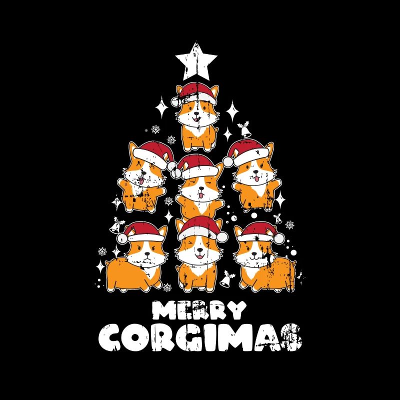 Corgi cadeau de Noël