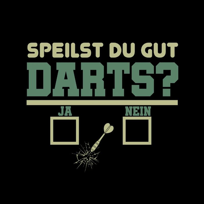 Jouez-vous aux fléchettes Conception de fléchettes drôles. (Allemand)